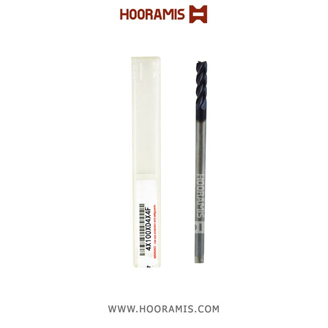 مته چهار کاناله 4*100*18*4 از جنس Solid Carbide با روکش ALTiN برند BEEK 